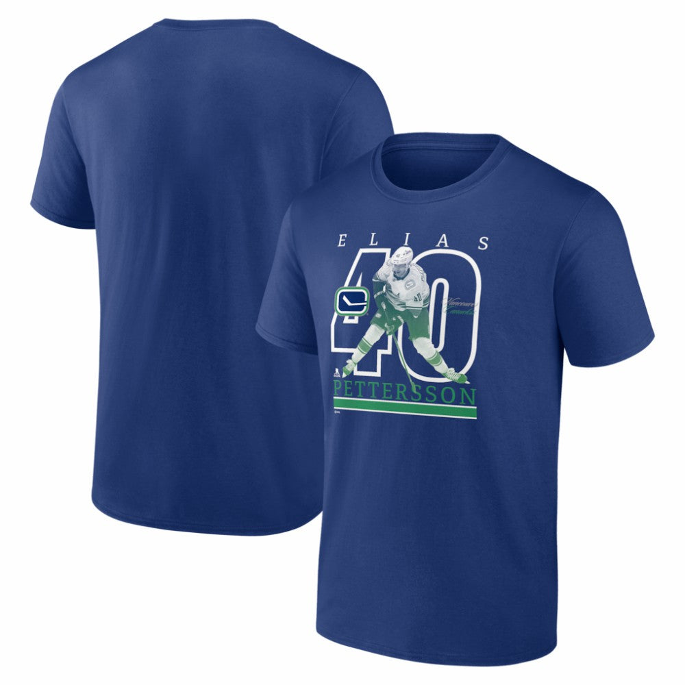 Elias Pettersson Vancouver Canucks Player Show T-Shirt - Blue - NHL 202742623