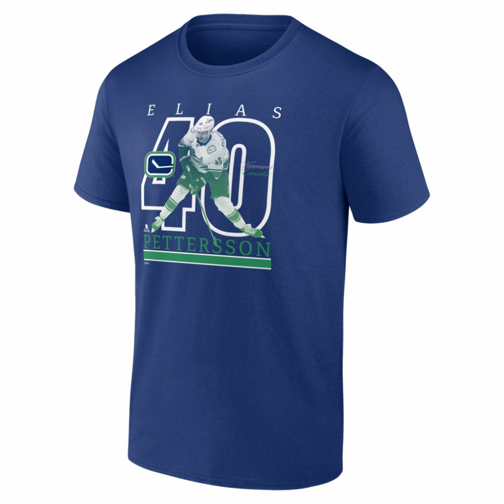 Elias Pettersson Vancouver Canucks Player Show T-Shirt - Blue - NHL 202742623