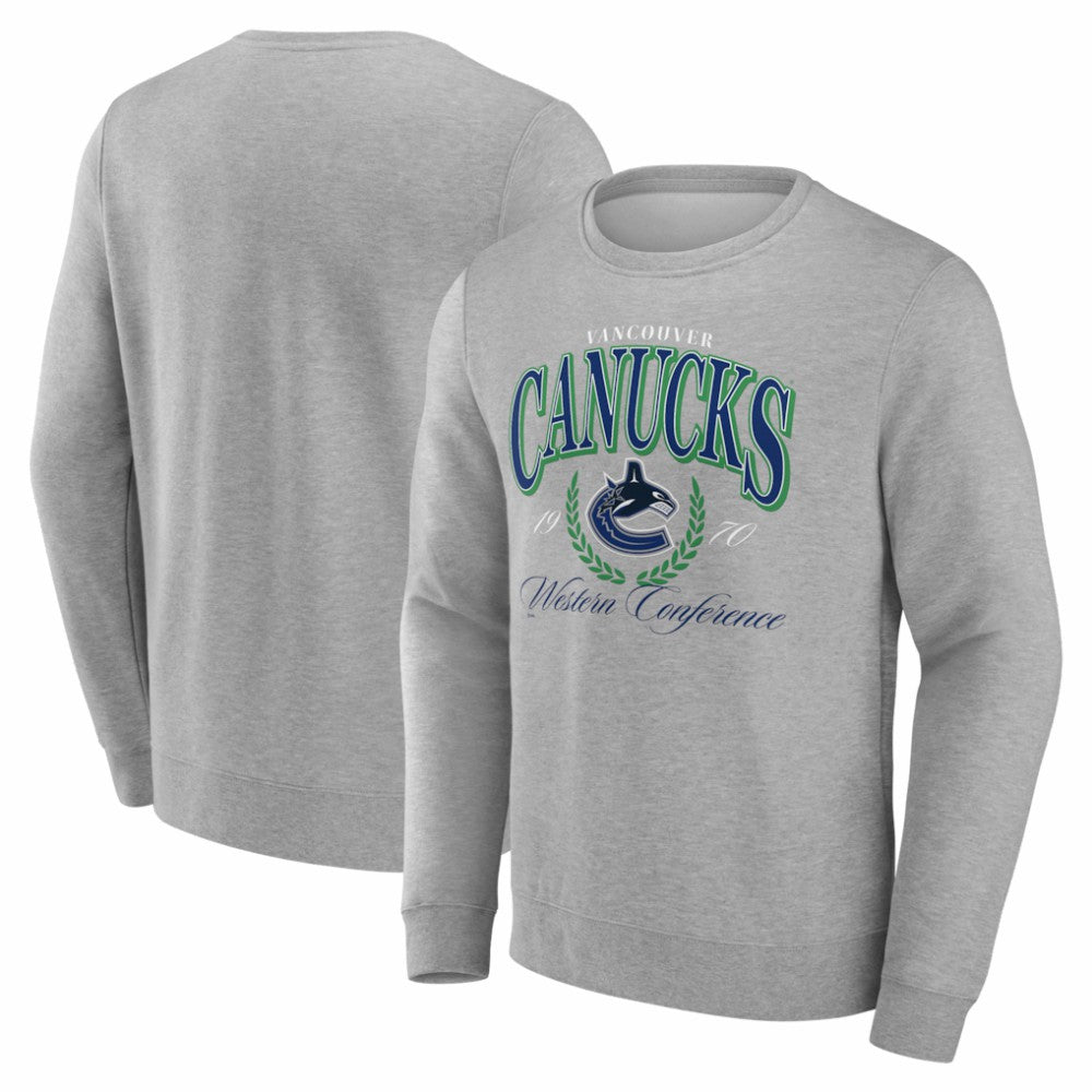 Vancouver Canucks Reign Supreme Pullover Sweatshirt - Gray - NHL 202742625