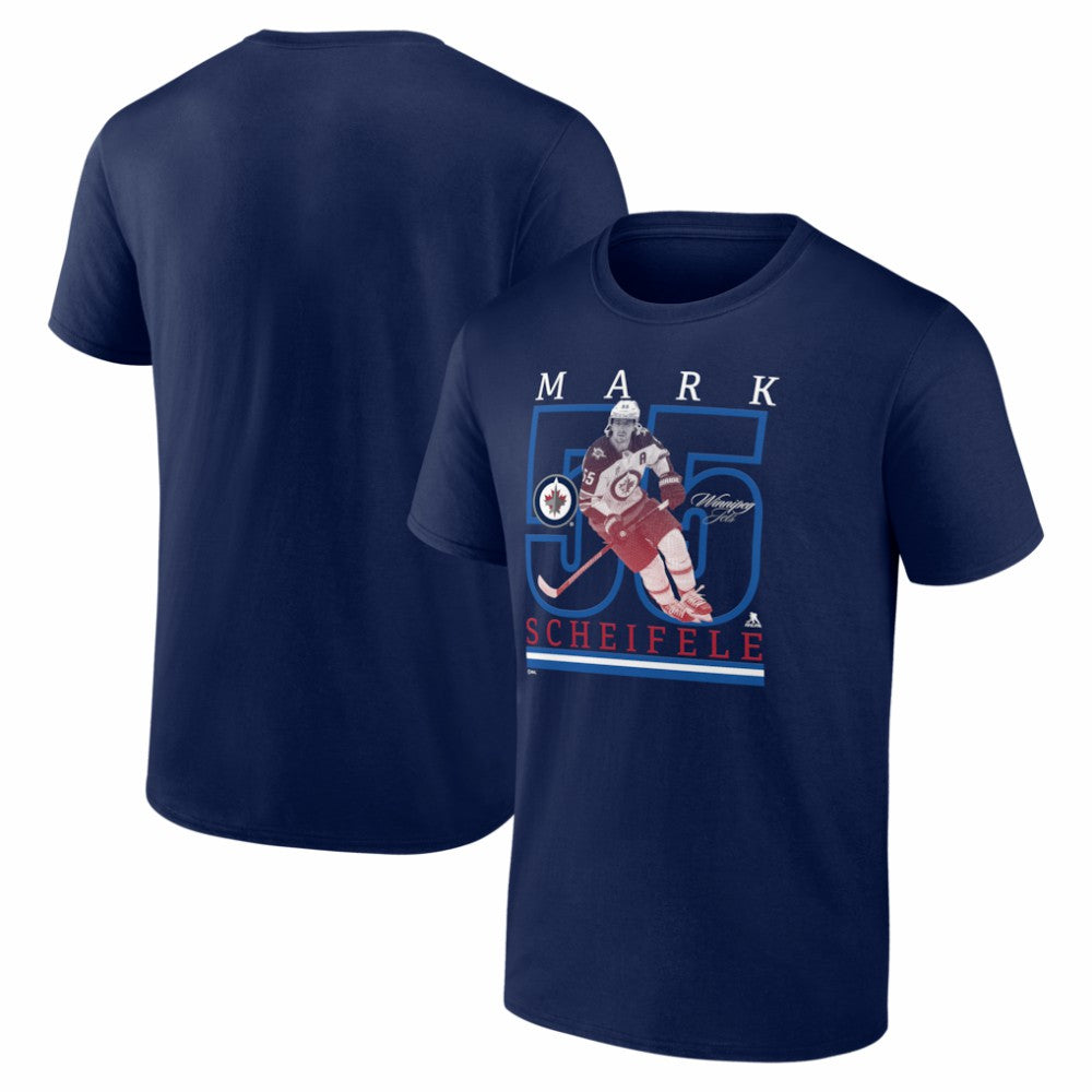 Mark Scheifele Winnipeg Jets Player Show T-Shirt - Navy - NHL 202742639