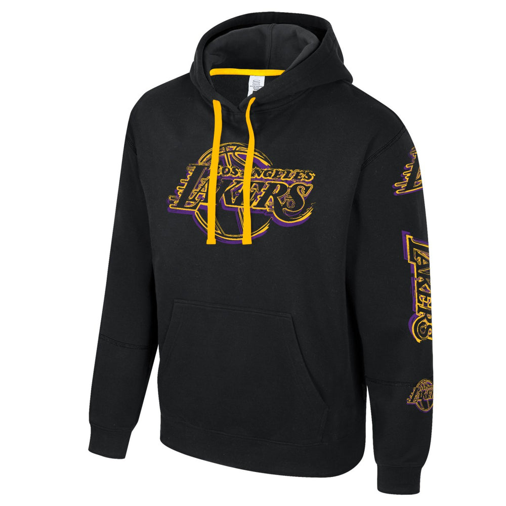 Los Angeles Lakers Stadium Essentials Unisex Elementized Pullover Hoodie Black