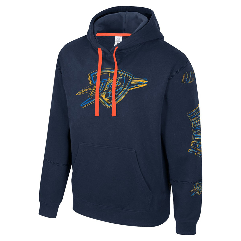 Oklahoma City Thunder Stadium Essentials Unisex Elementized Pullover Hoodie Navy