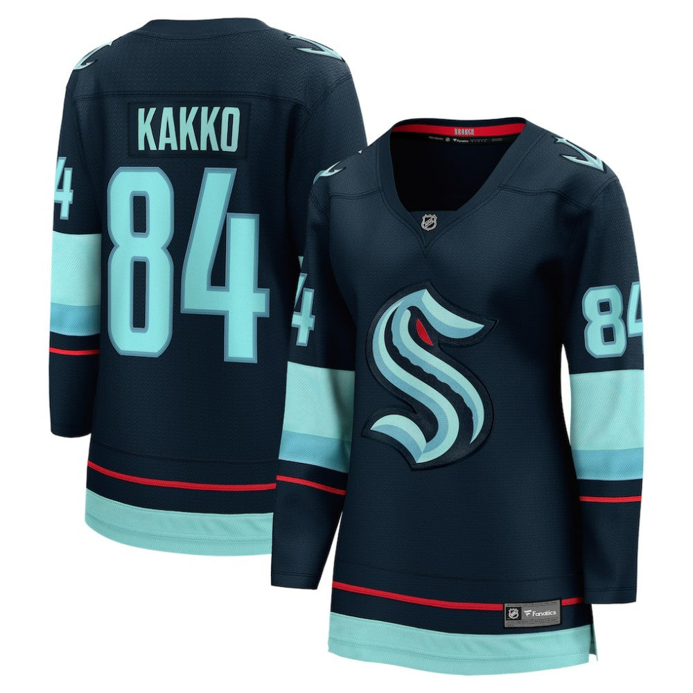 Kaapo Kakko Seattle Kraken Fanatics Women's Home Breakaway Player Jersey - Deep Sea Blue - NHL 202748435