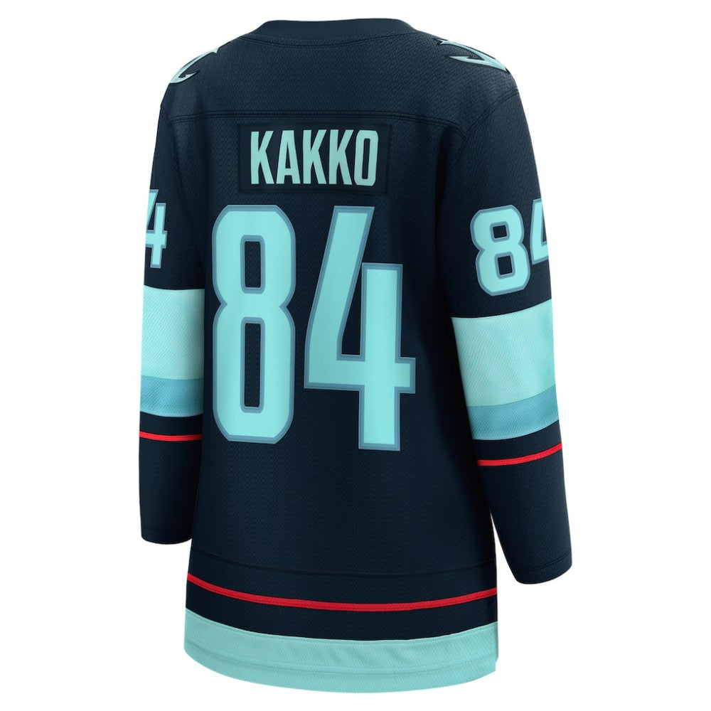 Kaapo Kakko Seattle Kraken Fanatics Women's Home Breakaway Player Jersey - Deep Sea Blue - NHL 202748435