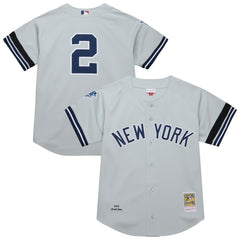 Derek Jeter New York Yankees Mitchell & Ness Cooperstown Collection 2000 World Series Authentic Jersey - Gray - Mitchell & Ness Lifestyle