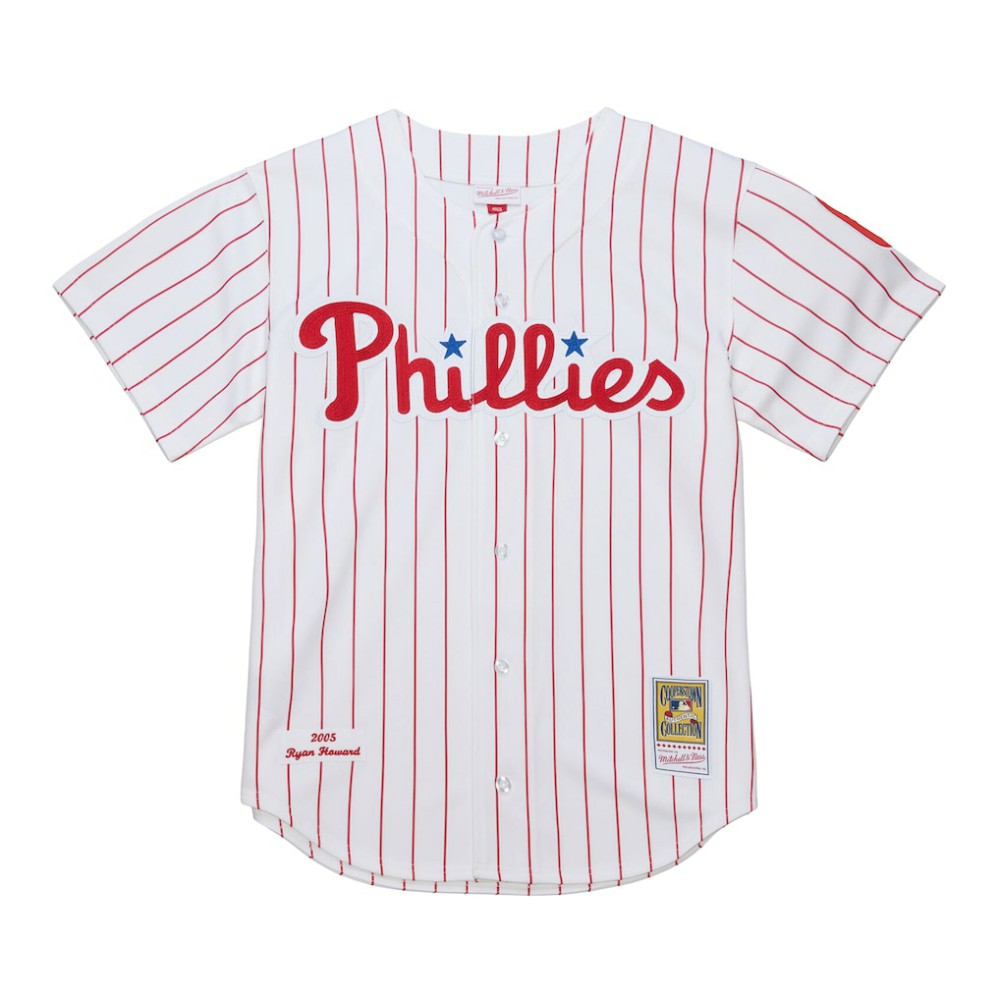 Ryan Howard Philadelphia Phillies Mitchell & Ness Cooperstown Collection Authentic Jersey - White - Mitchell & Ness Online