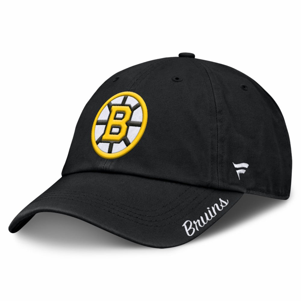 Boston Bruins Fanatics Women's Core Logo Adjustable Hat - Black - NHL 202753717