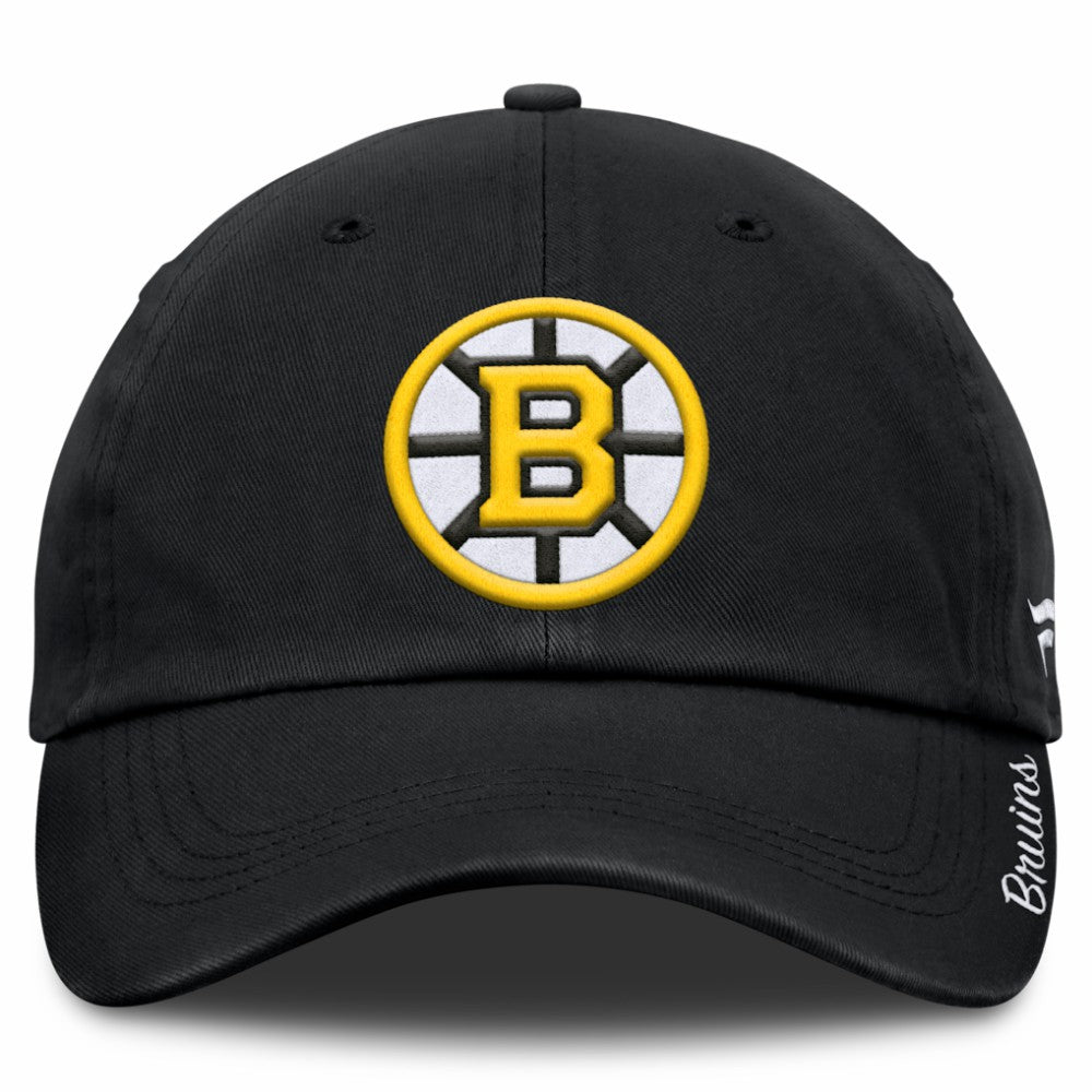 Boston Bruins Fanatics Women's Core Logo Adjustable Hat - Black - NHL 202753717