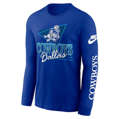 Nike Dallas Cowboys Rewind Long Sleeve T-Shirt Royal