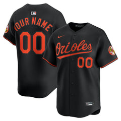 Baltimore Orioles Nike Alternate Limited Custom Jersey - Black - Nike Online