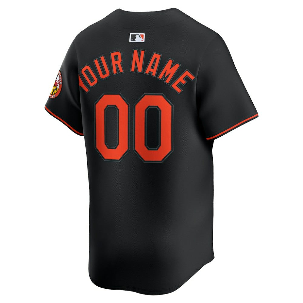 Baltimore Orioles Nike Alternate Limited Custom Jersey - Black - Nike Online