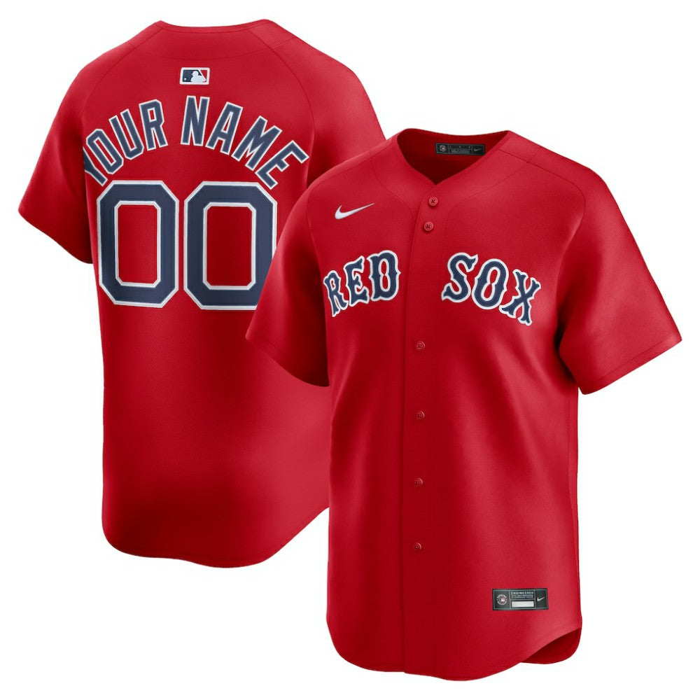 Boston Red Sox Nike Alternate Limited Custom Jersey - Red - Nike on Sale