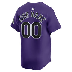 Colorado Rockies Nike Alternate Limited Custom Jersey - Purple - Nike on Sale