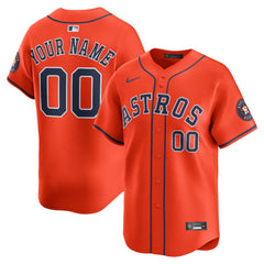 Houston Astros Nike Alternate Limited Custom Jersey - Orange - Nike Lifestyle