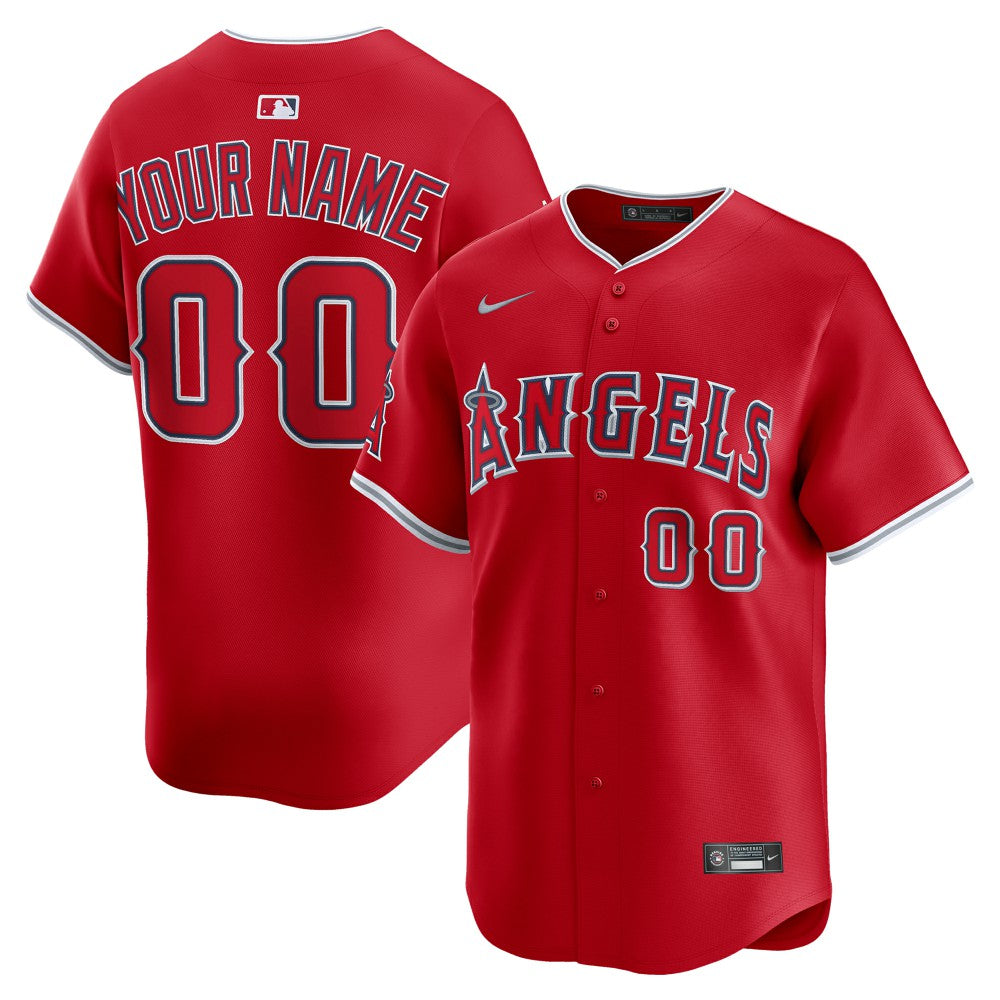 Los Angeles Angels Nike Alternate Limited Custom Jersey - Red - Nike Online
