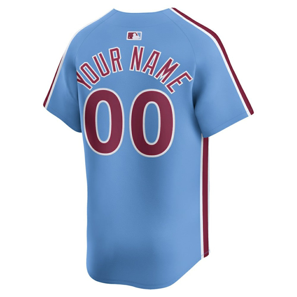 Philadelphia Phillies Nike Alternate Limited Custom Jersey - Light Blue - Nike on Sale