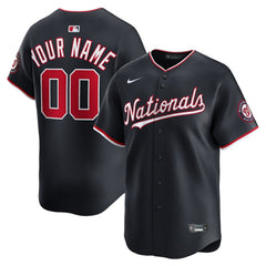 Washington Nationals Nike Alternate Limited Custom Jersey - Navy - Nike on Sale