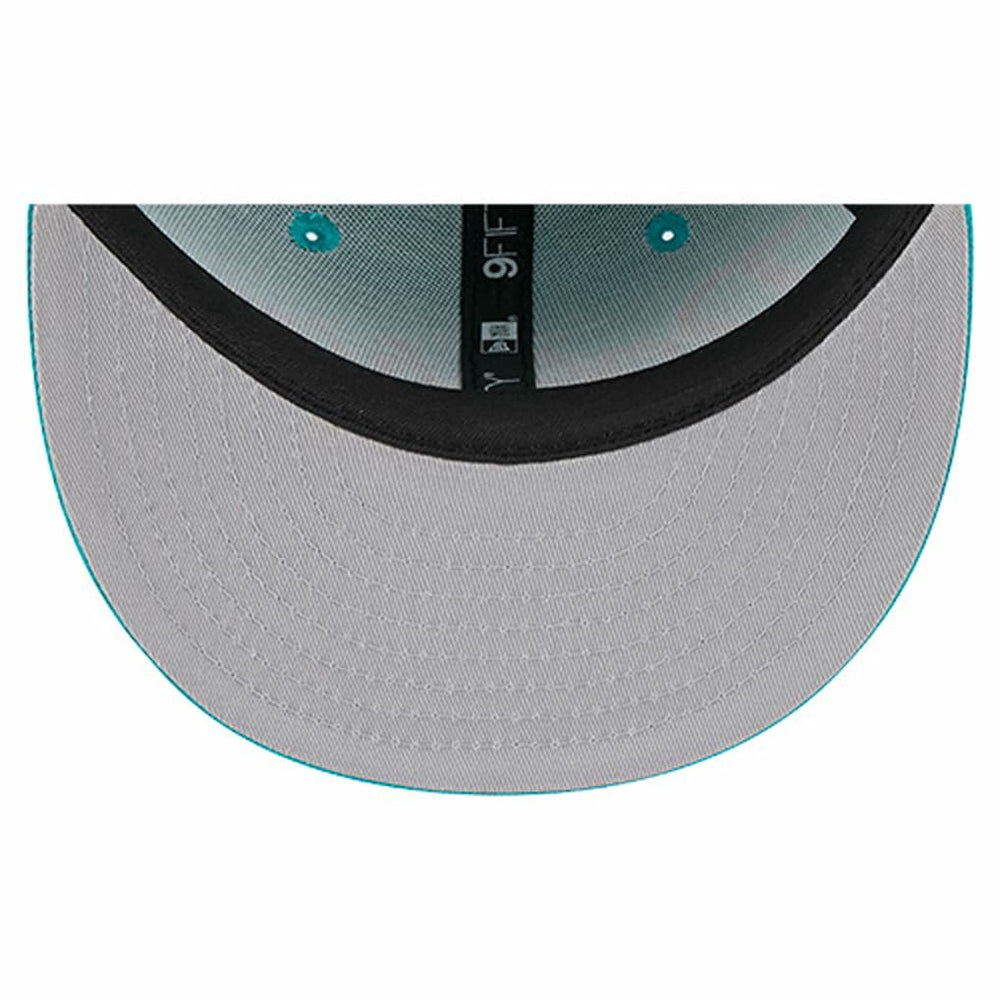 Miami Dolphins New Era Youth Main Script 9FIFTY Snapback Hat Aqua