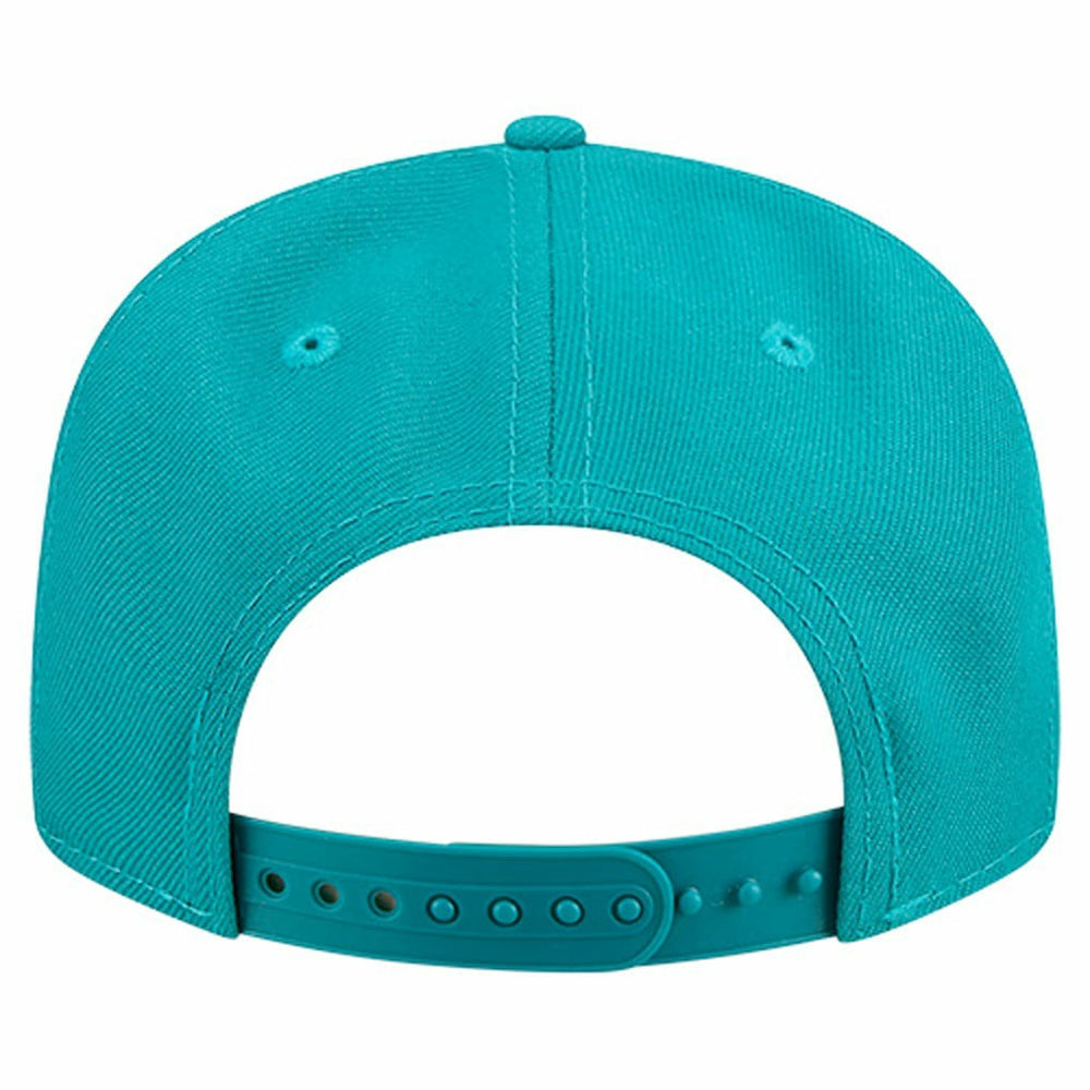 Miami Dolphins New Era Youth Main Script 9FIFTY Snapback Hat Aqua