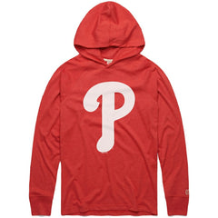 Philadelphia Phillies Homage Lightweight Raglan Tri-Blend Pullover Hoodie - Red - MLB on Sale