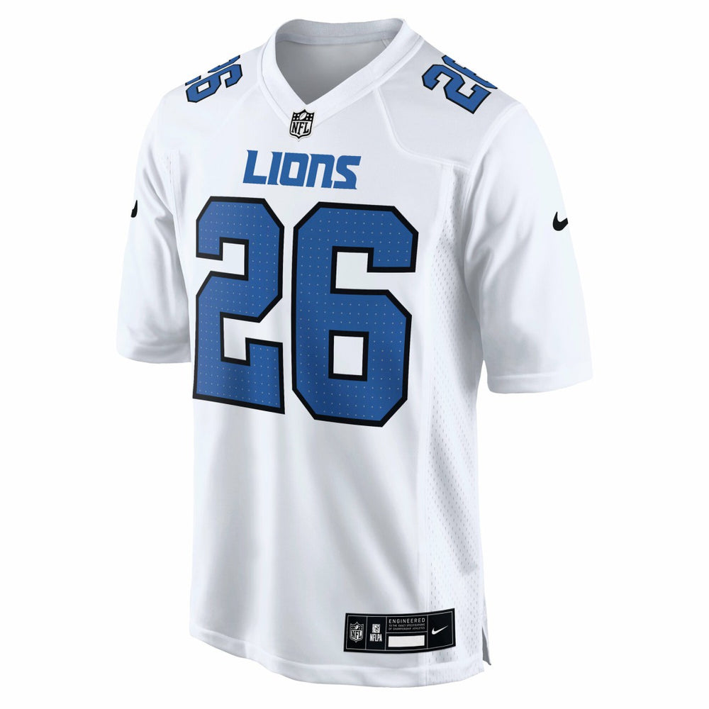 Nike Jahmyr Gibbs Detroit Lions Tundra Fashion Game Jersey White