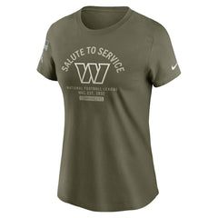 Nike Washington Commanders Women's 2025 Salute to Service Sideline T-Shirt Olive
