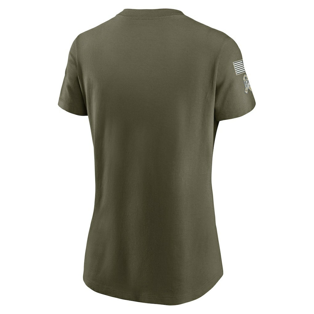 Nike Philadelphia Eagles Women's 2025 Salute to Service Sideline T-Shirt Olive