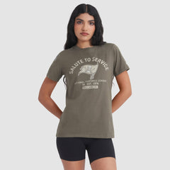 Nike Tampa Bay Buccaneers Women's 2025 Salute to Service Sideline T-Shirt Olive