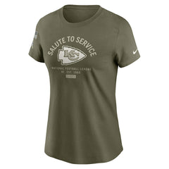 Nike Kansas City Chiefs Women's 2025 Salute to Service Sideline T-Shirt Olive
