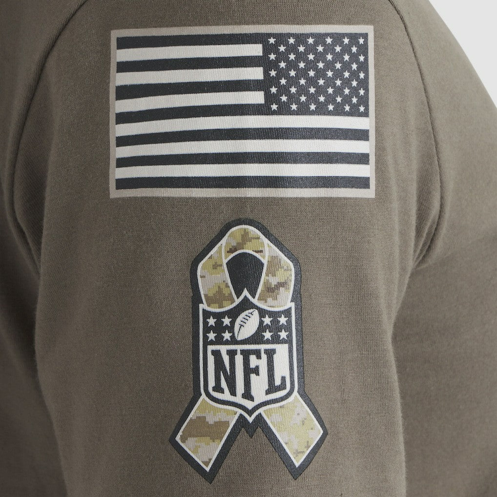 Nike Baltimore Ravens Women's 2025 Salute to Service Sideline T-Shirt Olive