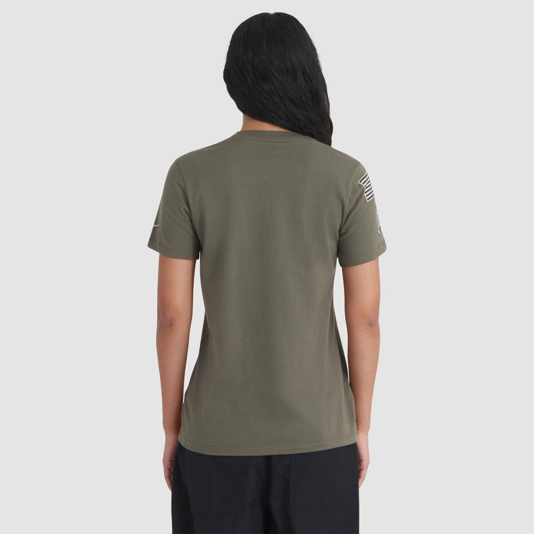Nike Green Bay Packers Women's 2025 Salute to Service Sideline T-Shirt Olive