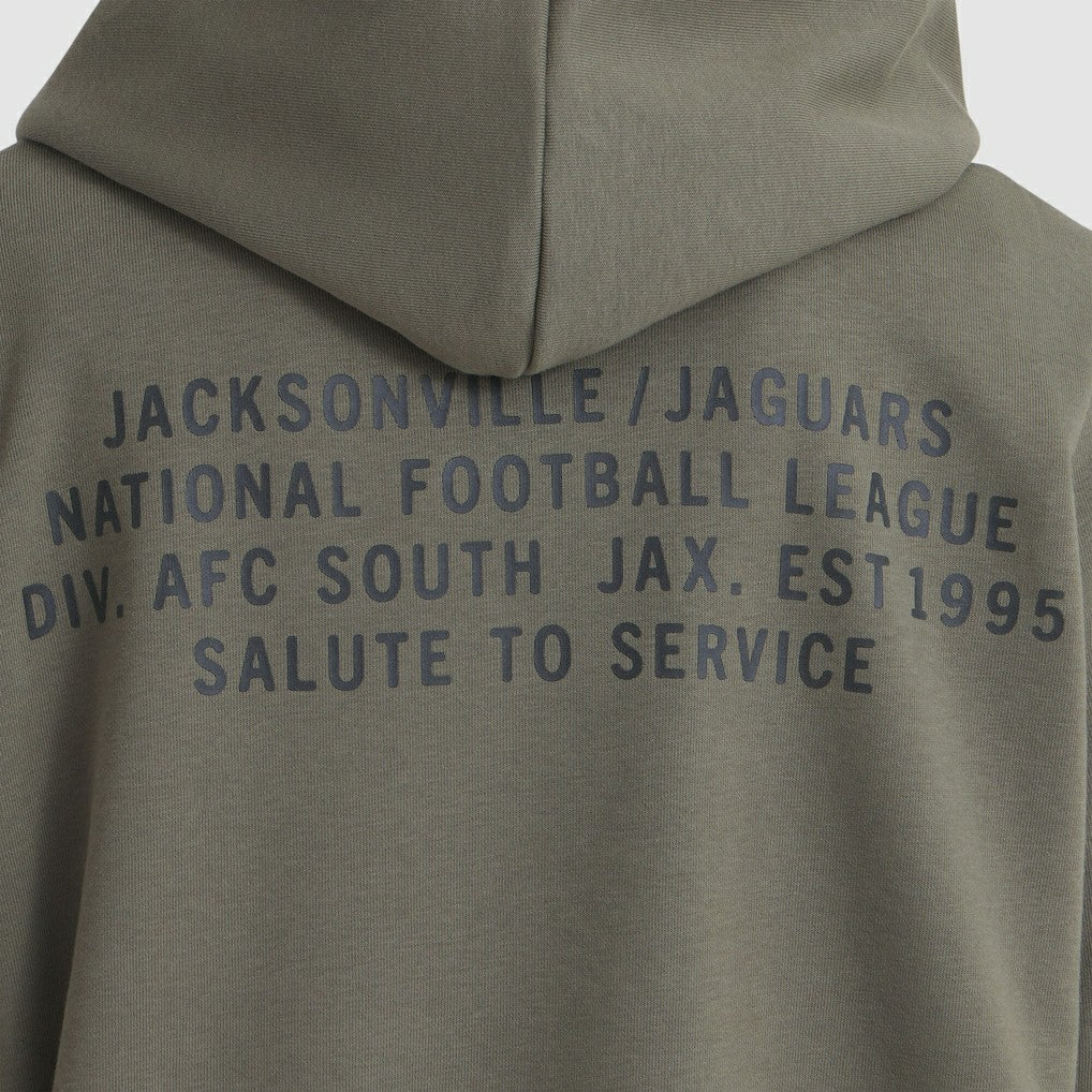 Nike Jacksonville Jaguars Women's 2025 Salute to Service Sideline Standard Issue Dri-FIT Hoodie Olive