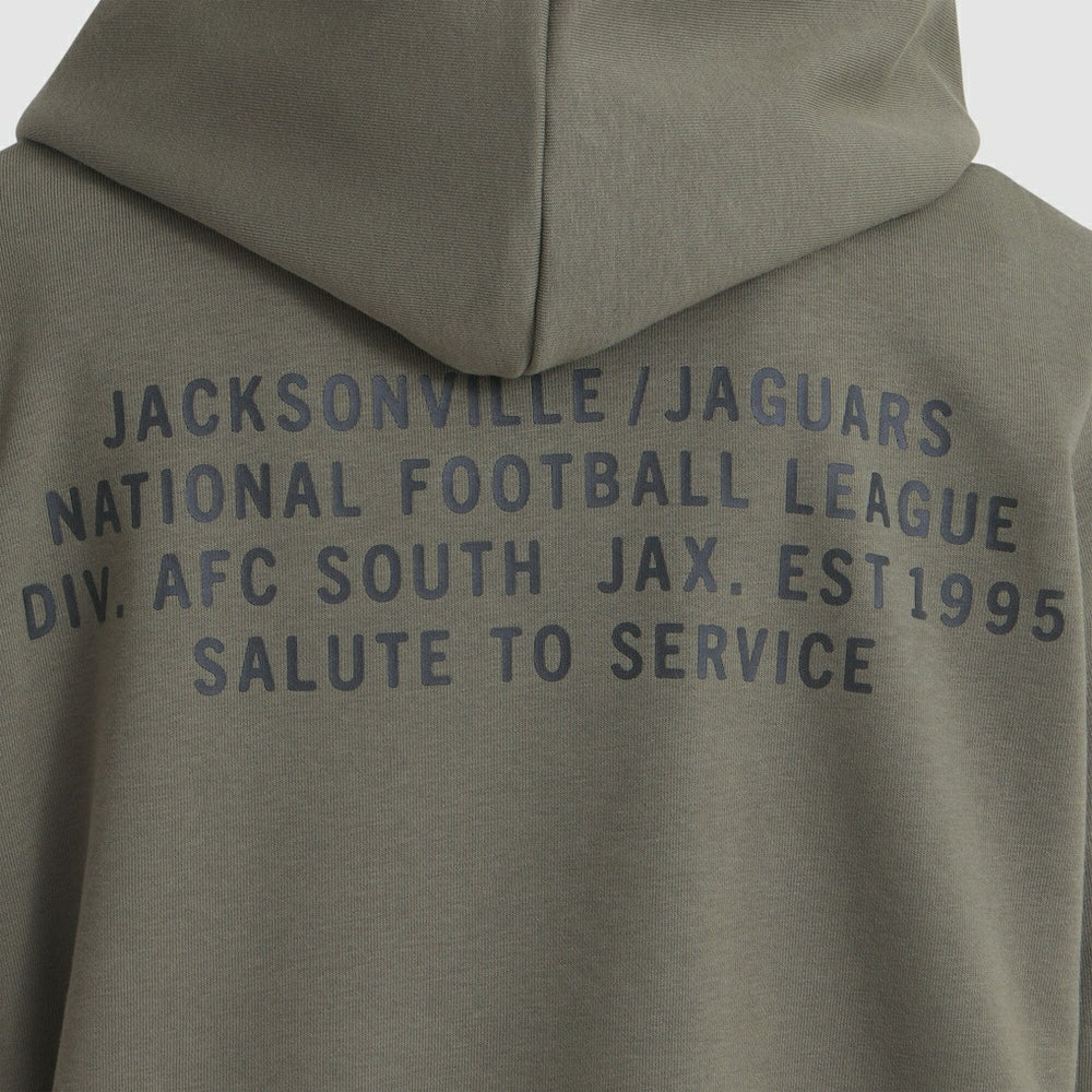 Nike Jacksonville Jaguars Women's 2025 Salute to Service Sideline Standard Issue Dri-FIT Hoodie Olive
