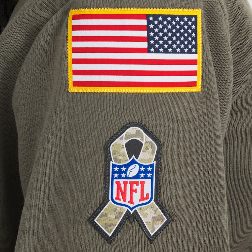 Nike Arizona Cardinals Women's 2025 Salute to Service Sideline Standard Issue Dri-FIT Hoodie Olive