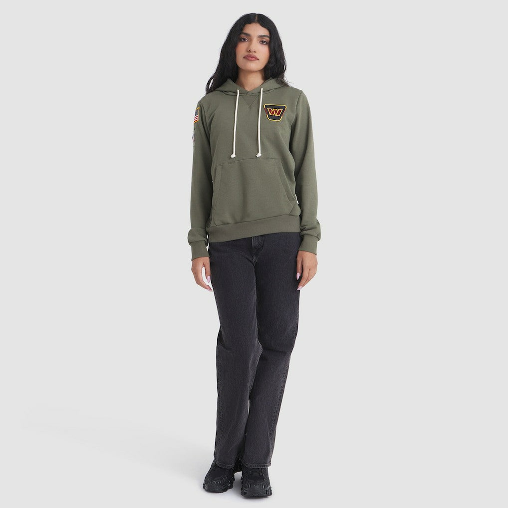 Nike Washington Commanders Women's 2025 Salute to Service Sideline Standard Issue Dri-FIT Hoodie Olive