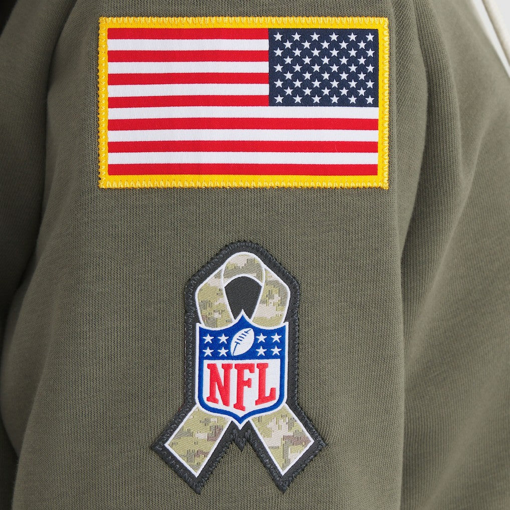 Nike Washington Commanders Women's 2025 Salute to Service Sideline Standard Issue Dri-FIT Hoodie Olive