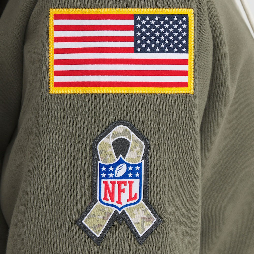Nike Washington Commanders Women's 2025 Salute to Service Sideline Standard Issue Dri-FIT Hoodie Olive