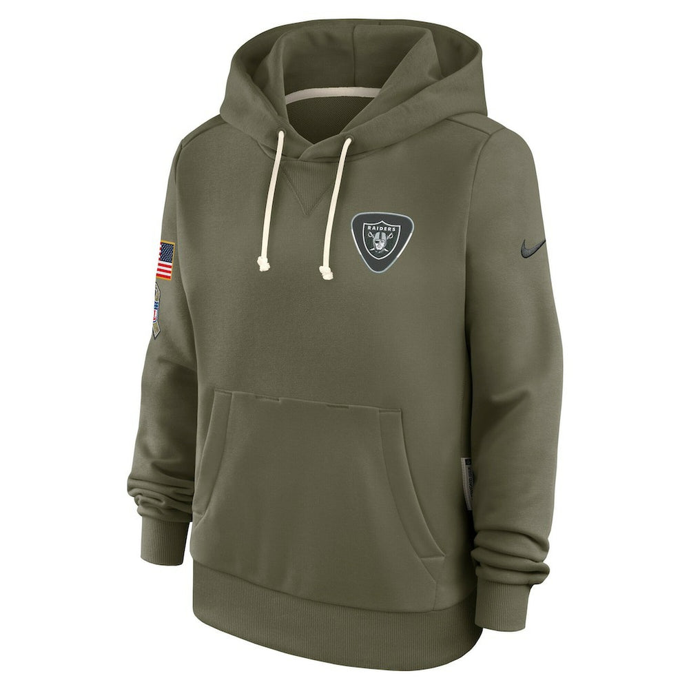 Nike Las Vegas Raiders Women's 2025 Salute to Service Sideline Standard Issue Dri-FIT Hoodie Olive
