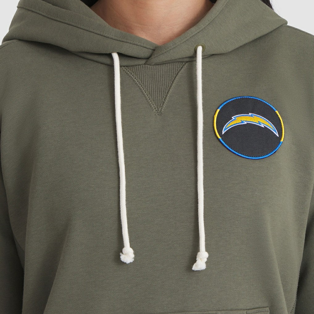 Nike Los Angeles Chargers Women's 2025 Salute to Service Sideline Standard Issue Dri-FIT Hoodie Olive