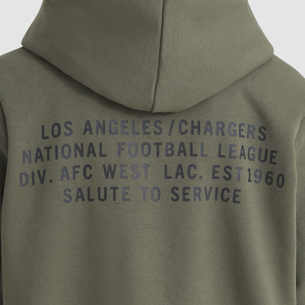 Nike Los Angeles Chargers Women's 2025 Salute to Service Sideline Standard Issue Dri-FIT Hoodie Olive