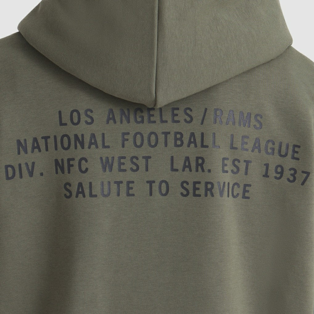 Nike Los Angeles Rams Women's 2025 Salute to Service Sideline Standard Issue Dri-FIT Hoodie Olive