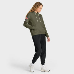 Nike Atlanta Falcons Women's 2025 Salute to Service Sideline Standard Issue Dri-FIT Hoodie Olive