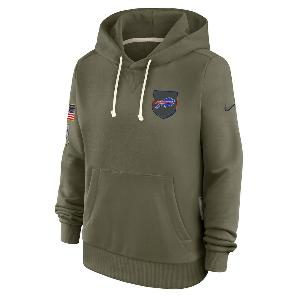 Nike Buffalo Bills Women's 2025 Salute to Service Sideline Standard Issue Dri-FIT Hoodie Olive