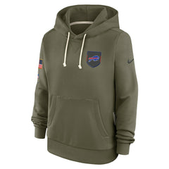 Nike Buffalo Bills Women's 2025 Salute to Service Sideline Standard Issue Dri-FIT Hoodie Olive
