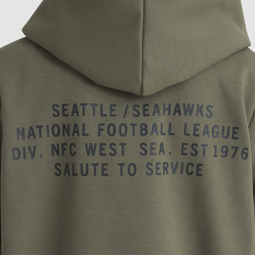Nike Seattle Seahawks Women's 2025 Salute to Service Sideline Standard Issue Dri-FIT Hoodie Olive