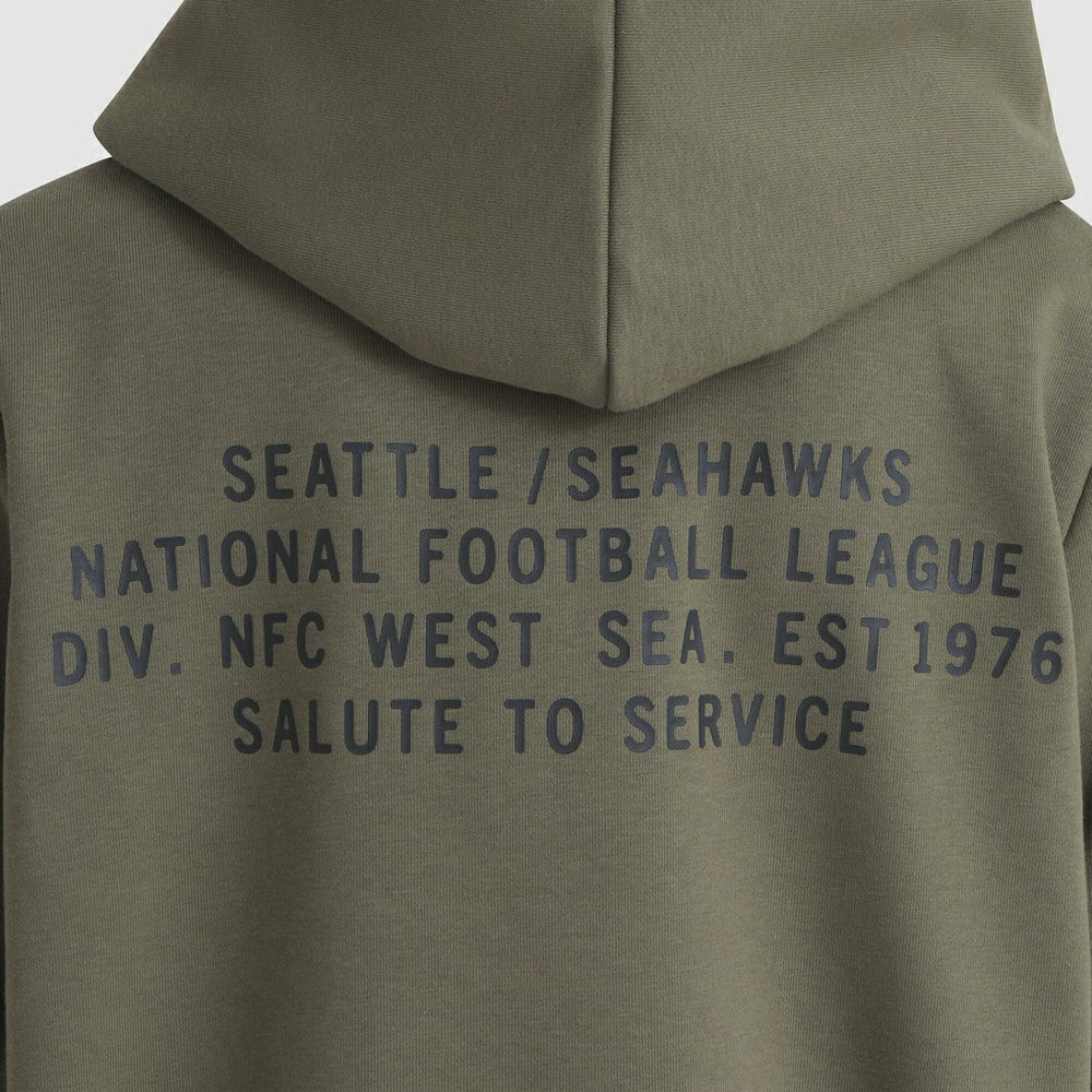 Nike Seattle Seahawks Women's 2025 Salute to Service Sideline Standard Issue Dri-FIT Hoodie Olive