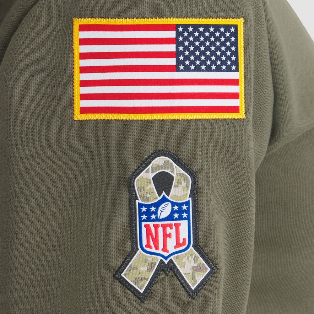 Nike Tampa Bay Buccaneers Women's 2025 Salute to Service Sideline Standard Issue Dri-FIT Hoodie Olive