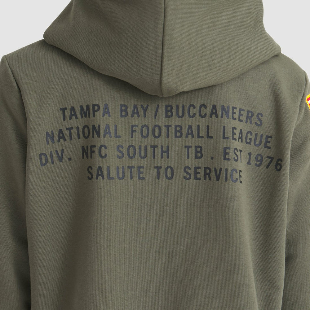 Nike Tampa Bay Buccaneers Women's 2025 Salute to Service Sideline Standard Issue Dri-FIT Hoodie Olive