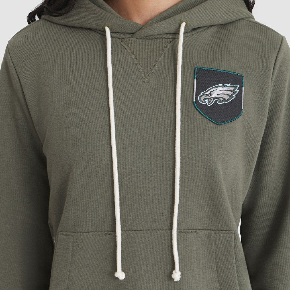 Nike Philadelphia Eagles Women's 2025 Salute to Service Sideline Standard Issue Dri-FIT Hoodie Olive