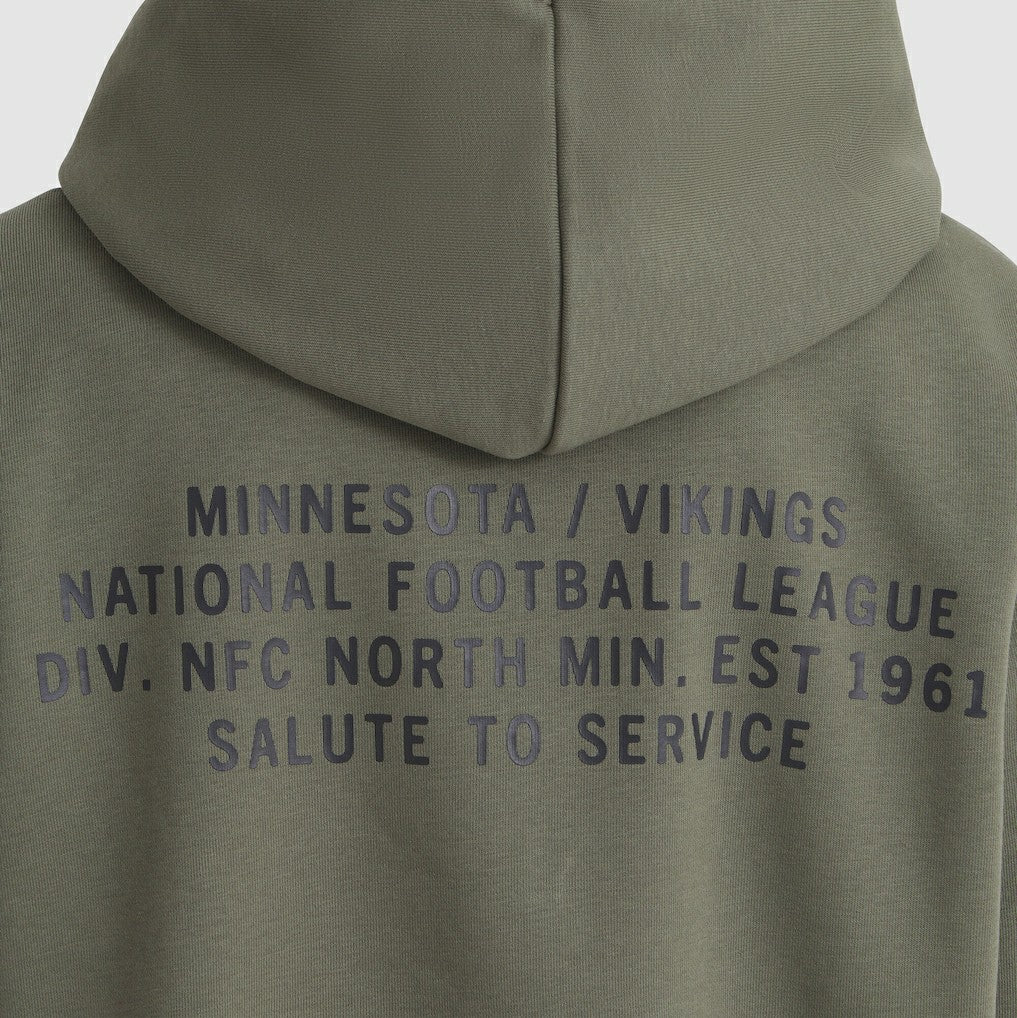Nike Minnesota Vikings Women's 2025 Salute to Service Sideline Standard Issue Dri-FIT Hoodie Olive